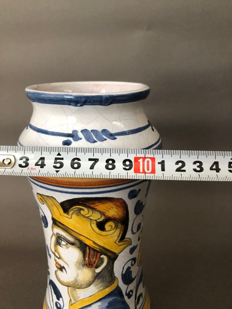 フランス陶器 花瓶ノルマンディ・ルーアンにて購入