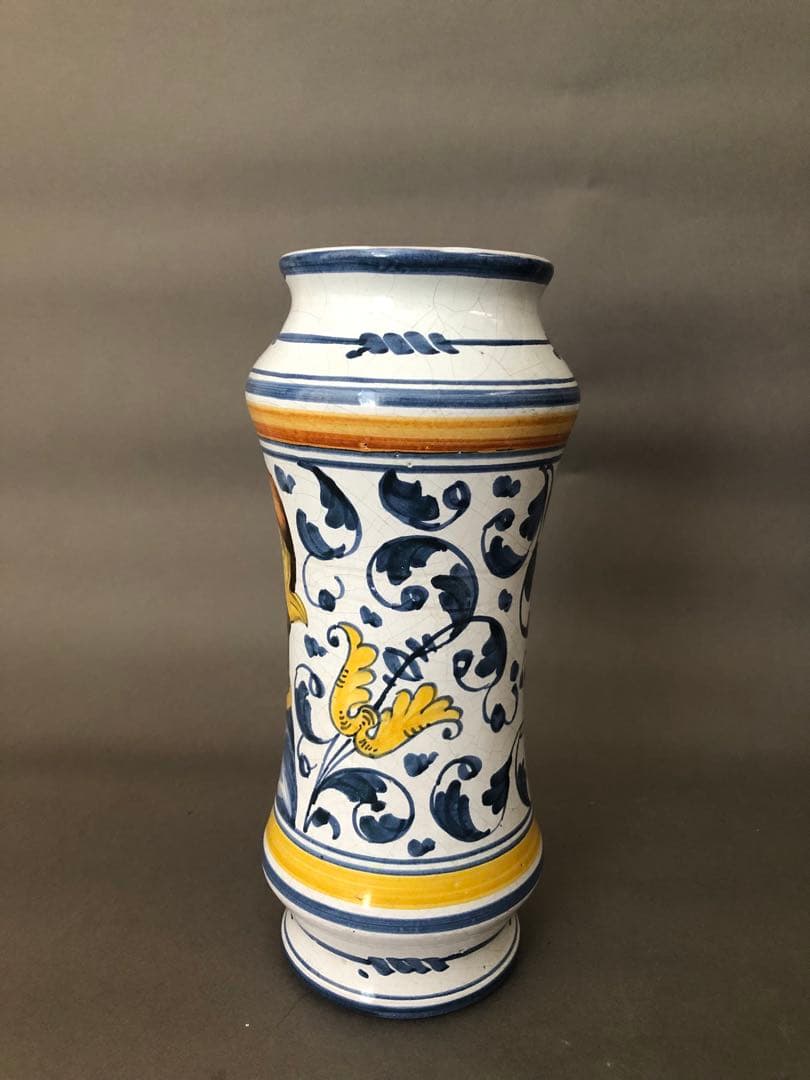 フランス陶器 花瓶ノルマンディ・ルーアンにて購入