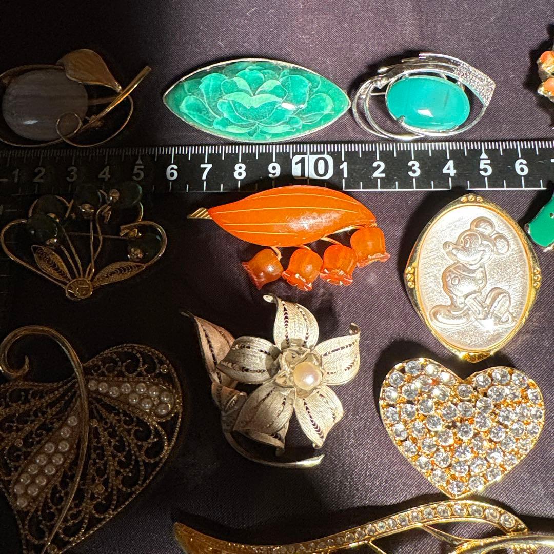 ビンテージブローチセット 最も安い 15個 ヴィンテージブローチ15個セット