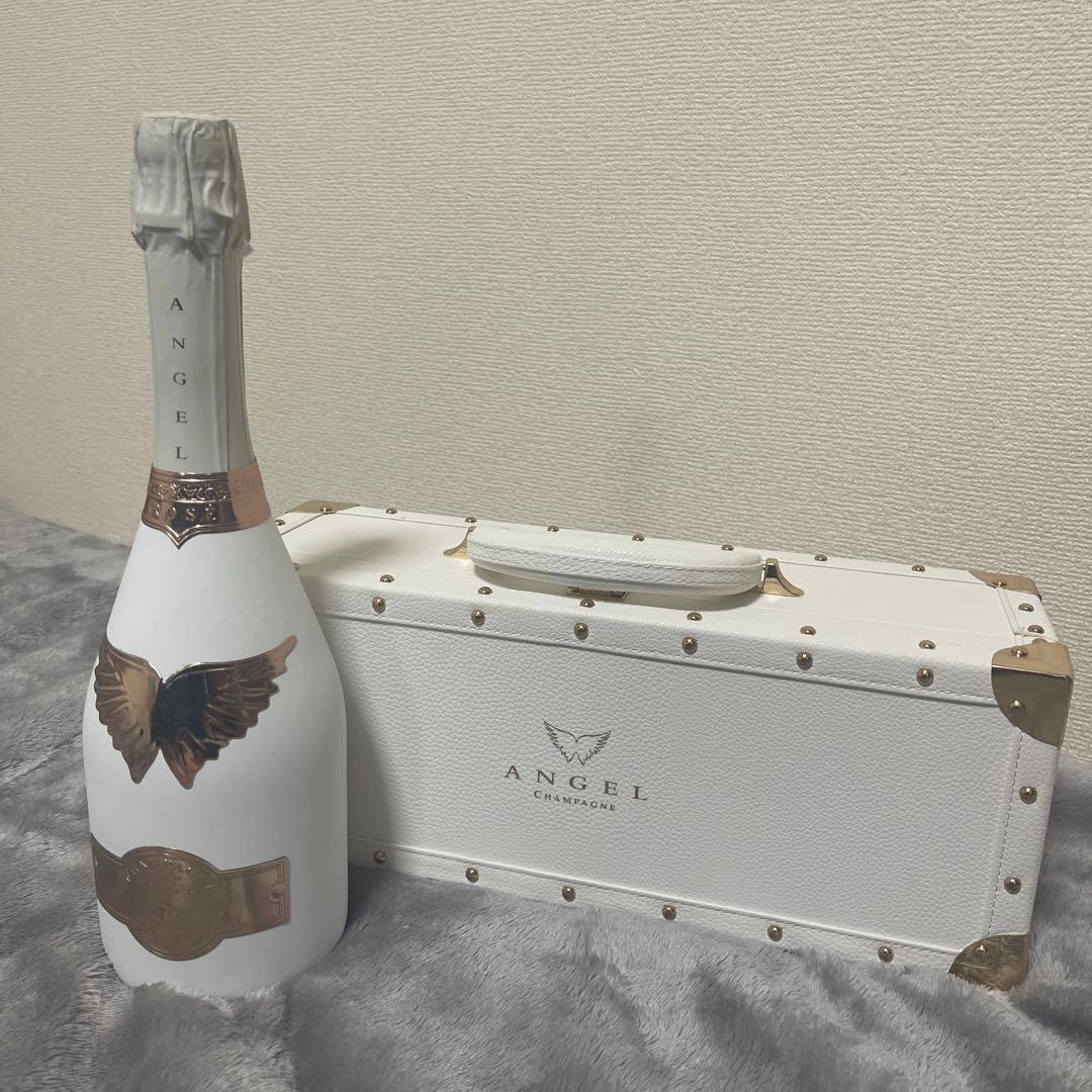 新品未開封】ANGEL シャンパン ホワイトボトル ケース付き
