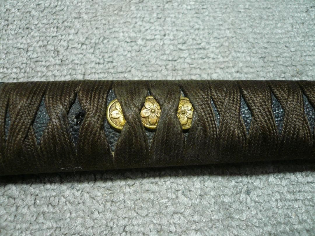 軍刀 柄 旧日本軍 海軍 士官 刀装具 鮫皮 将校 儀礼刀 指揮刀 時代物