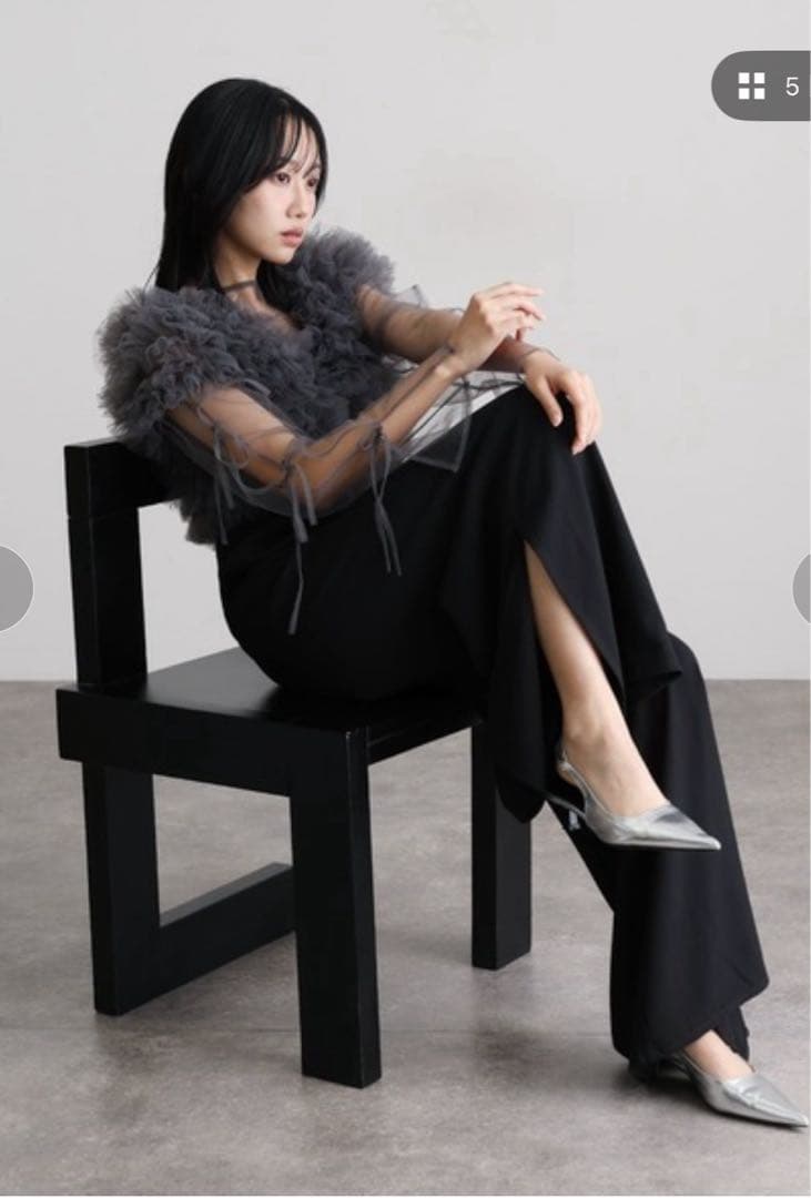 オールインワンパーティードレス　フリル