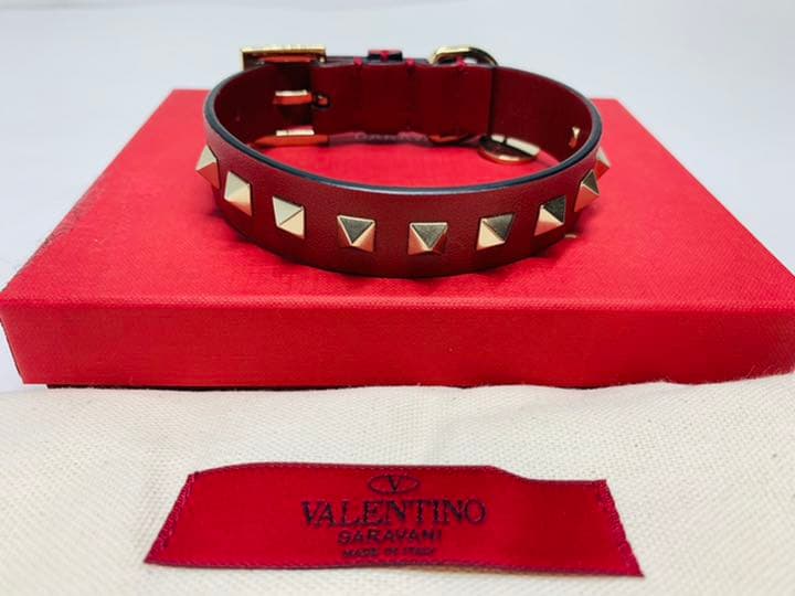 VALENTINO ヴァレンチノ GARAVANI ロックスタッズ ペット首輪