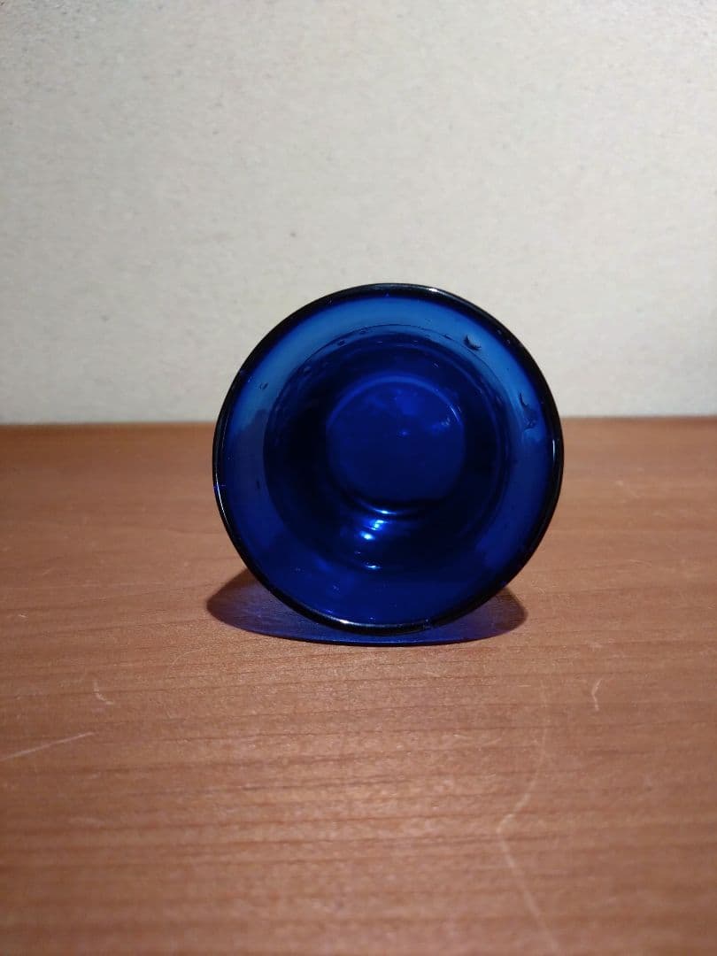 フランス ブルー キャンドルグラス