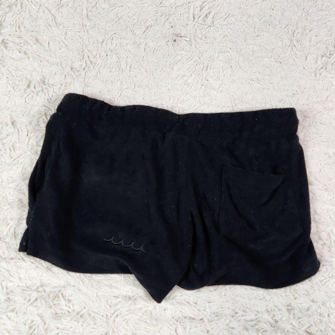 ムータマリン セットアップ ジャケット ダブルジップ ロゴ 刺繍 ベロア生地 M