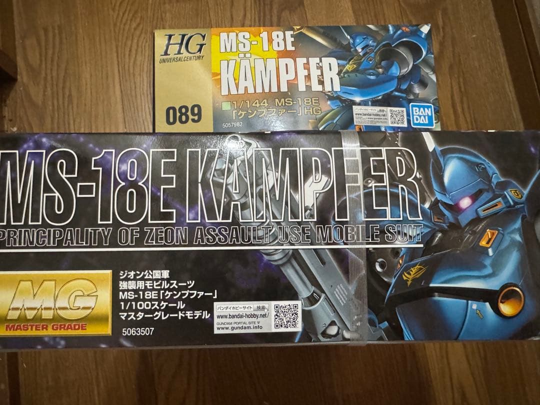 MG MS-18E ケンプファー＆HG ケンプファ－ 2点セットガンダム0080