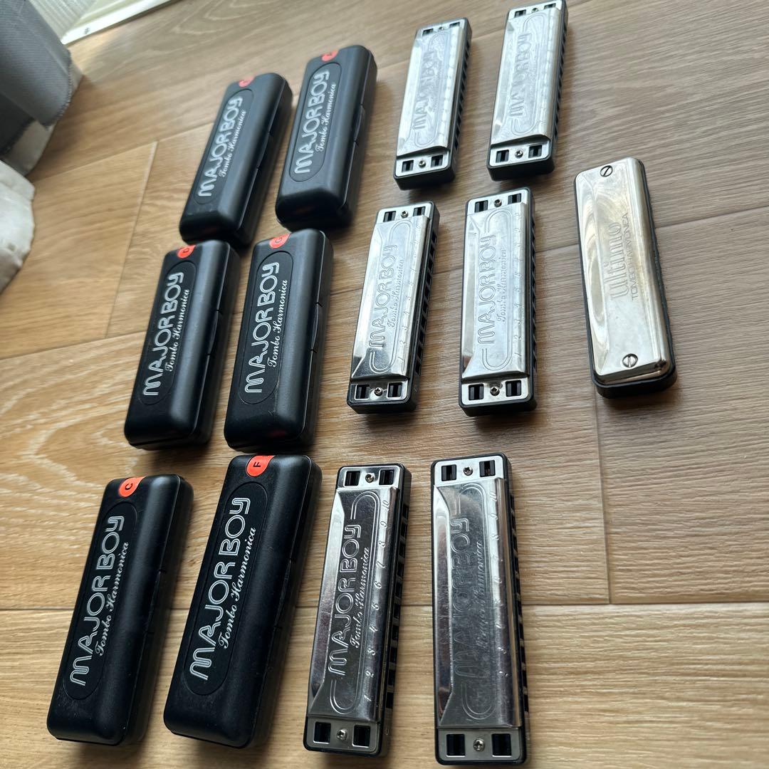 MAJOR BOY & ULTIMO ブルースハープ ハーモニカ7本セット
