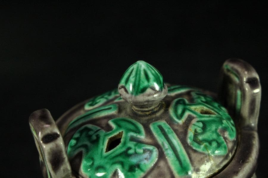 中国美術 コウチ 三足 香炉(K-XA859)