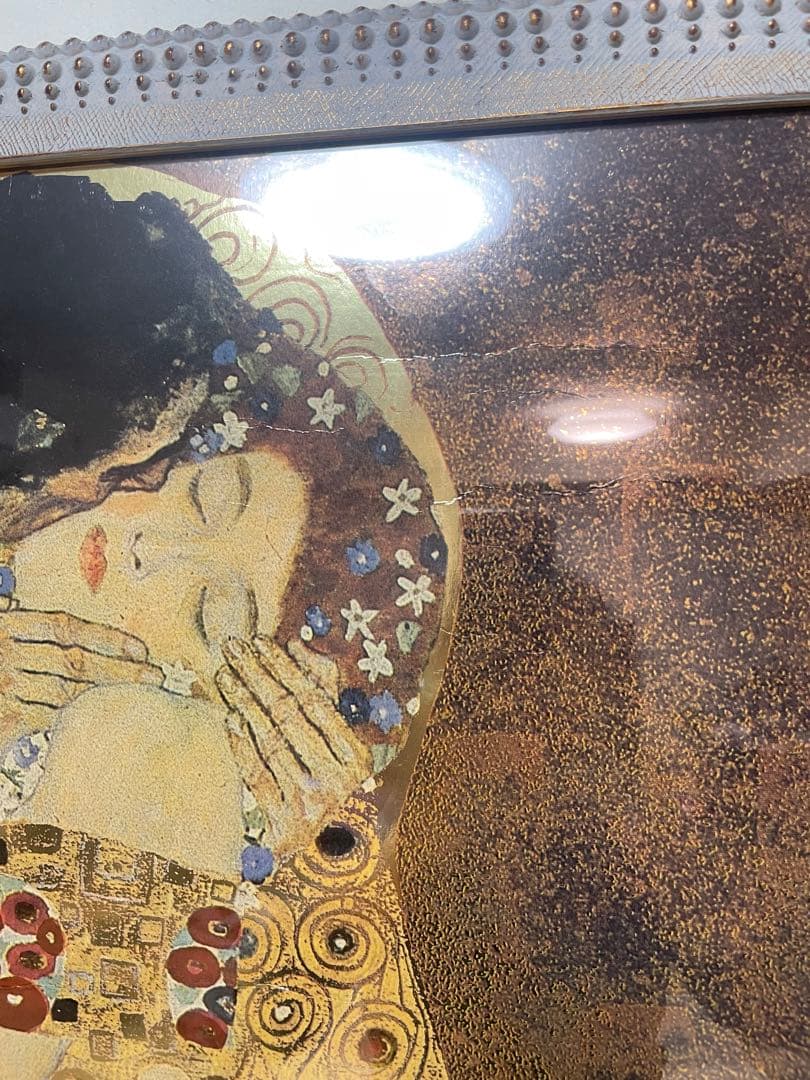 アート クリムト キス レリーフ 額装 大きめサイズ オーダー品