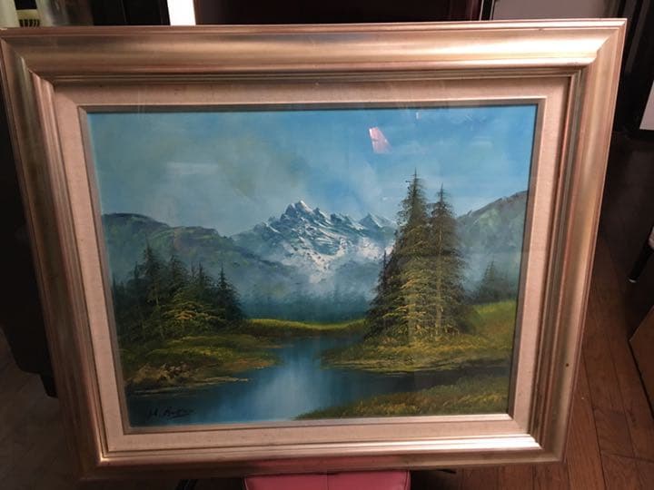 奥谷博、『佛頭』、希少画集より、状態良好、新品木製額・額装付