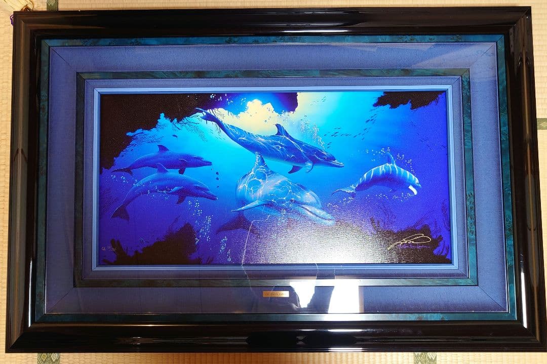 クリスチャン・ラッセン 『ファイブ ドルフィン』 シルクスクリーン