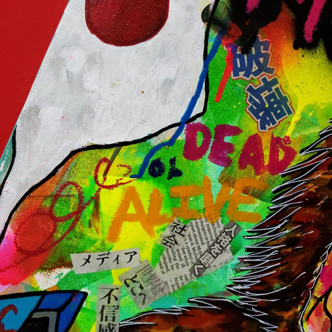 【一点物/F15号】MONKEYS《現代アート》