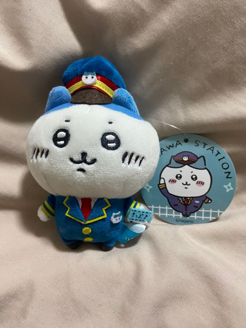 ちいかわ ハチワレ 駅員さんなマスコット ちいかわ 駅員さんな