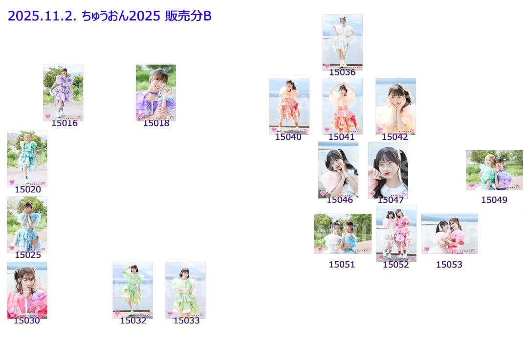 私立恵比寿中学（エビ中・えびちゅう） 公式生写真 ちゅうおん・秋