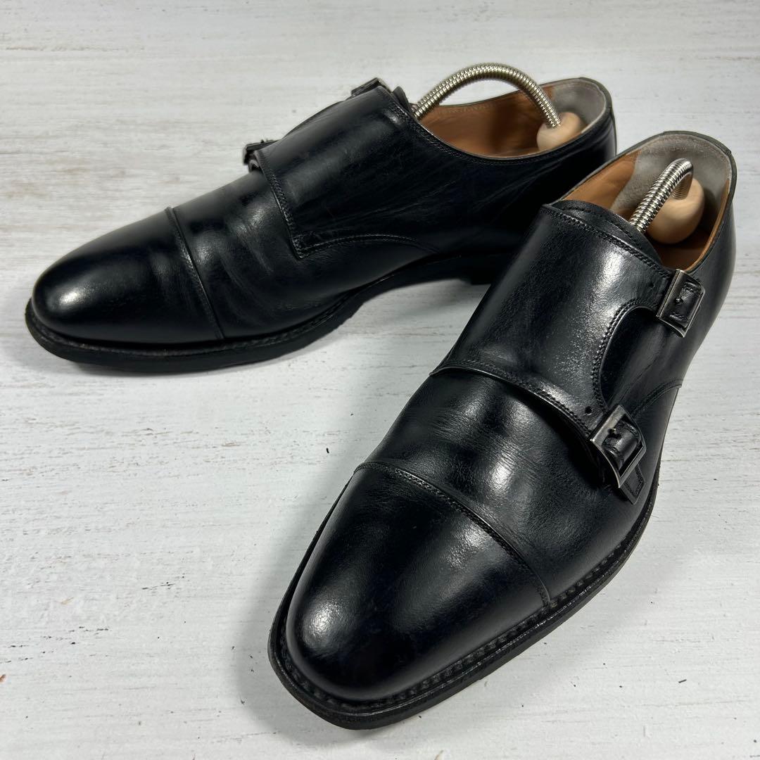 SCOTCH GRAIN ダブルモンク R1812 レザー 黒 25.5