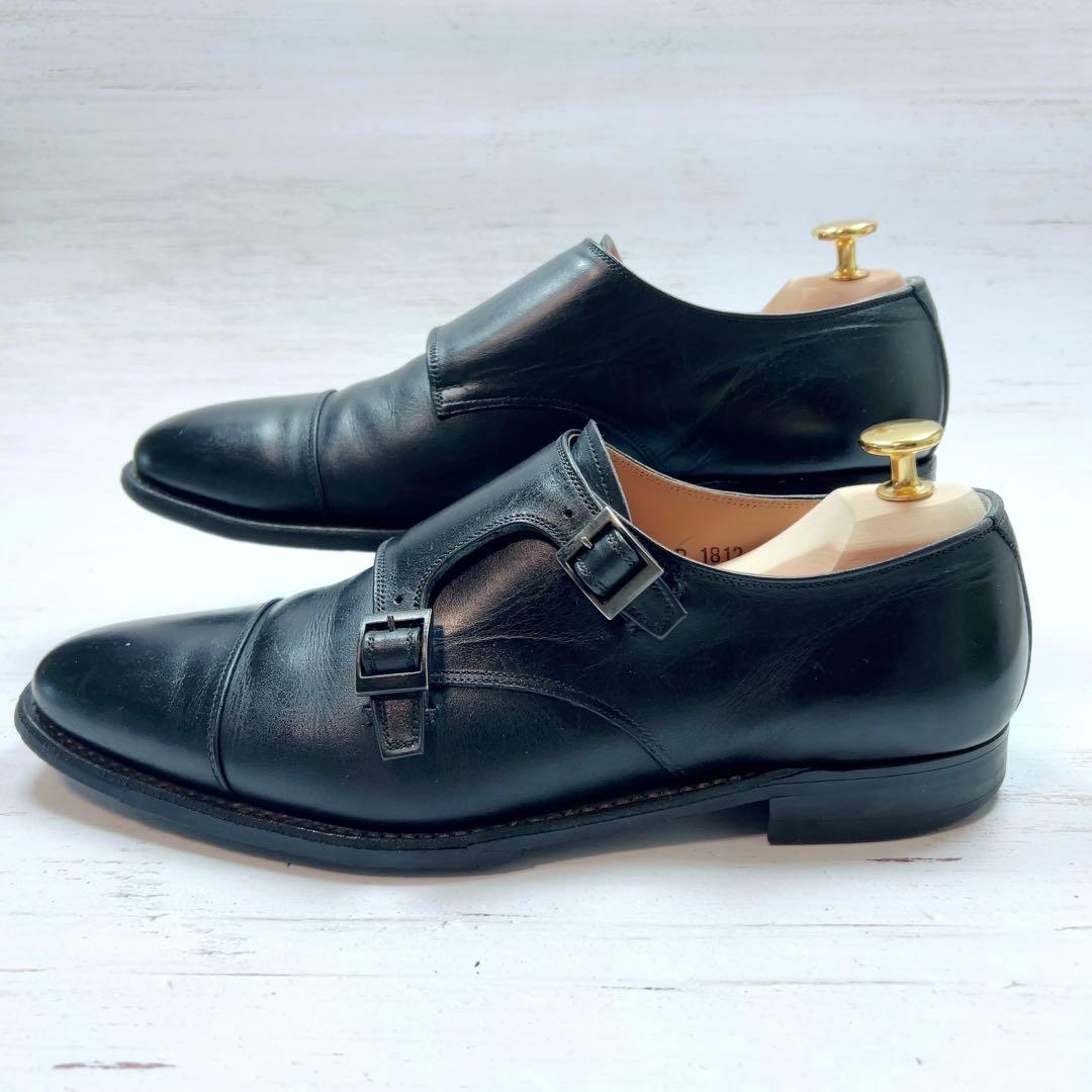 SCOTCH GRAIN ダブルモンク R1812 レザー 黒 25.5