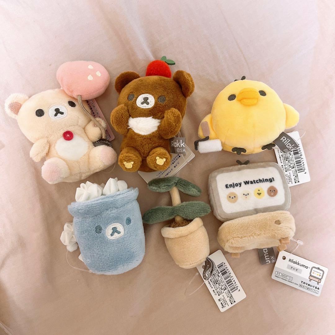 リラックマストア限定　ぶらさげぬいぐるみ　 17周年　女子高生　まとめ売り