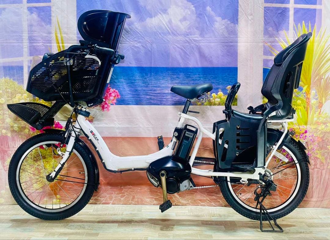 パスキス12AH⭐️人気モデル！ヤマハ子供乗せ電動アシスト自転車Y3280