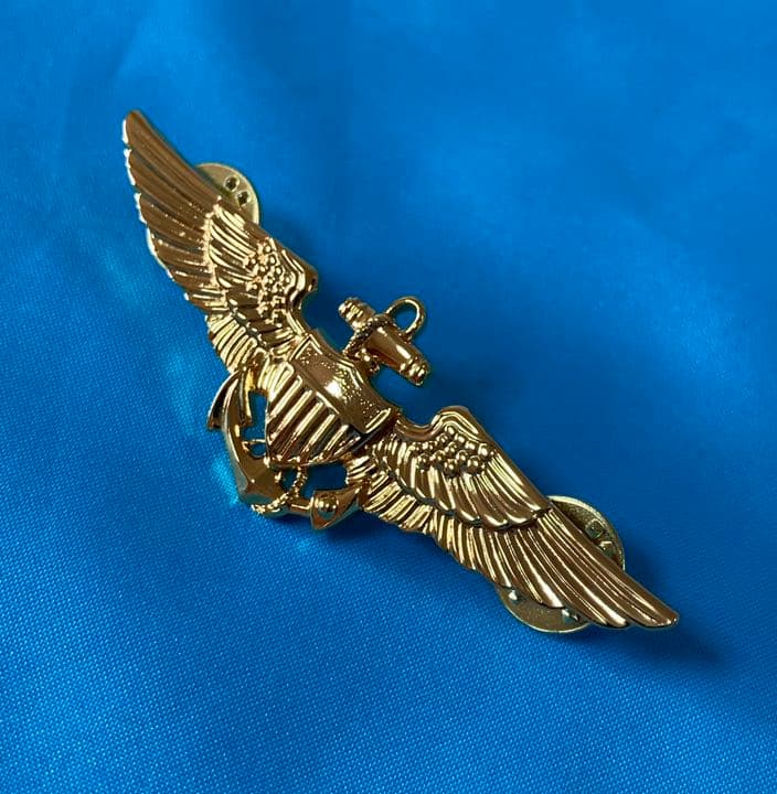 実物 アメリカ海軍 Aviator（パイロット）章 （トップガン ウイング）