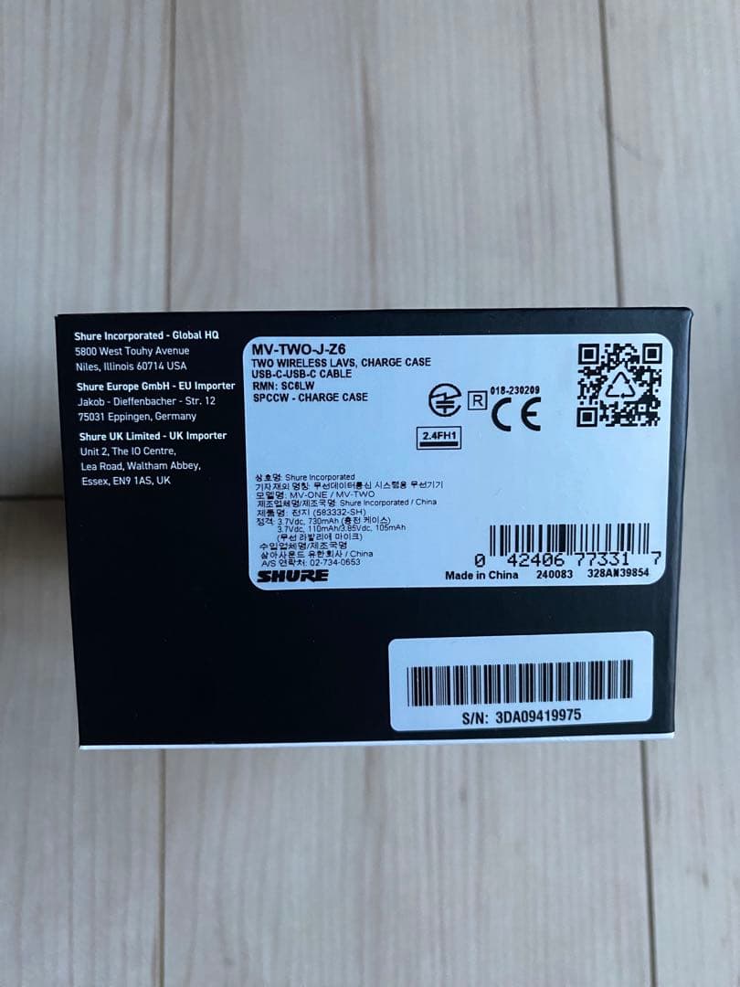 配信機器・PA機器・レコーディング機器 shure movemic two