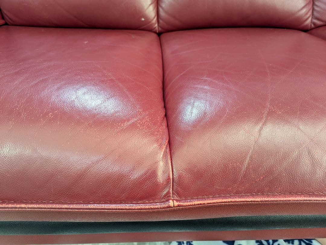 みちみち　ニトリ　ロゾ　ソファー　赤　レッド　中古　直接取引可（静岡県）