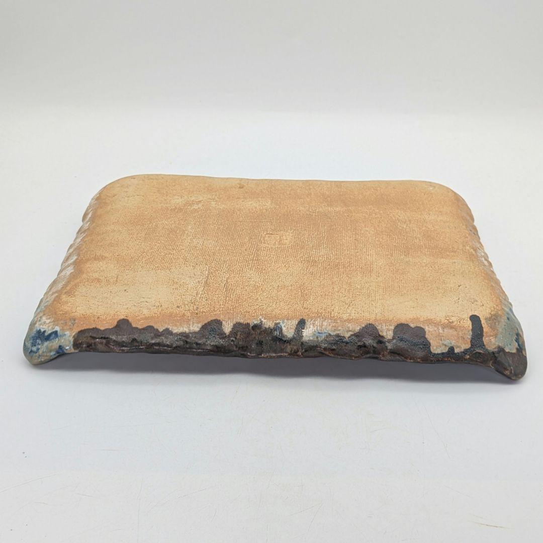 寺田みのる 瀬戸焼 陶額「富士山」 用心箱合布 飾り皿 大皿 角皿 インテリア