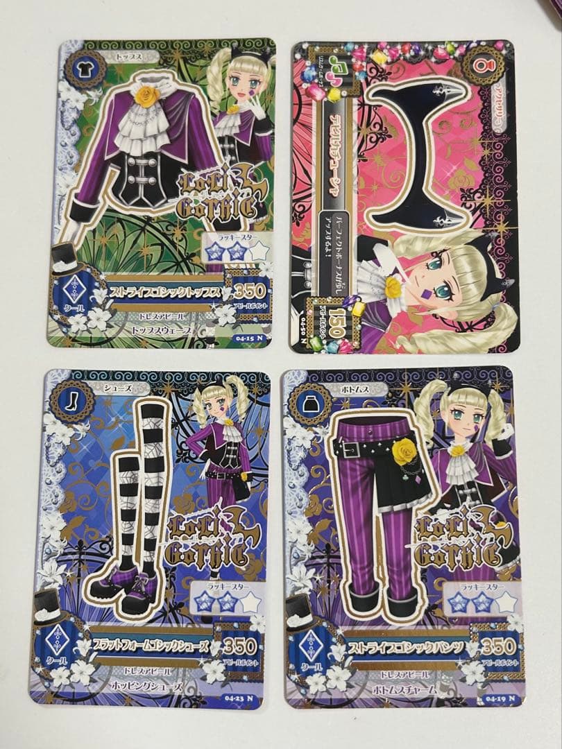 ロリゴシック 藤堂ゆりか アイカツカード 4枚セット M109339680