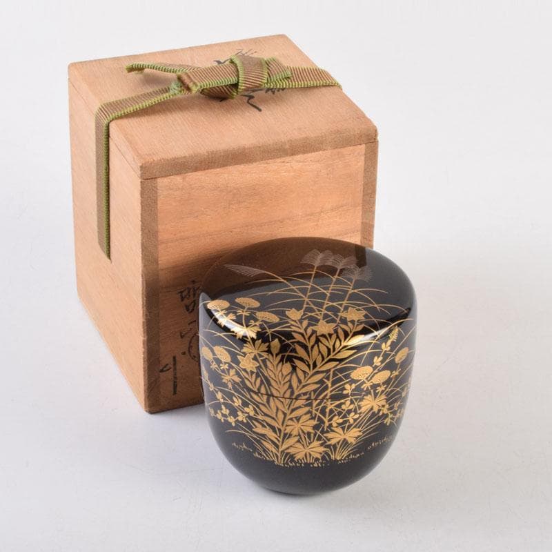 茶道具 漆匠 遠山哲山造 秋草蒔絵 大棗 共箱 C 9188 - メルカリ