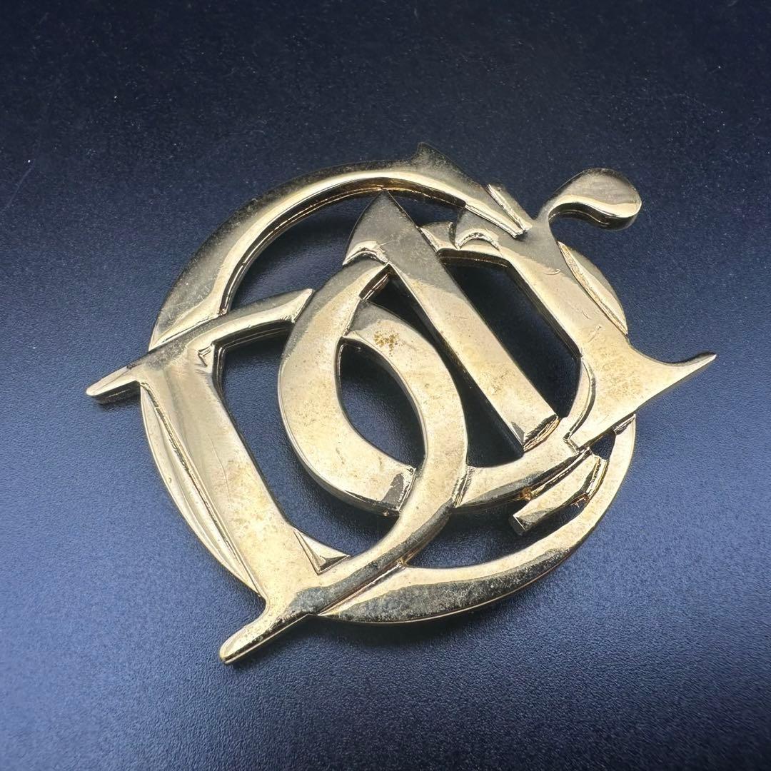 極美品✨ Dior ディオール ブローチ CD ロゴ 希少 刻印 1504 - メルカリ