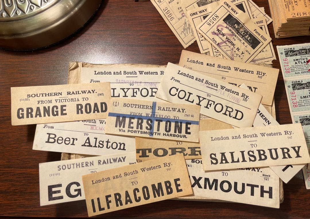 イギリス　鉄道チケット　冊子　レアな鉄道チケット詰め合わせ　ヴィンテージ
