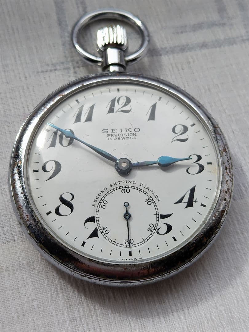精工舎SEIKO 懐中時計 昭和40年製　国鉄　鉄道時計　不動品 精工舎SEIKO 懐中時計 昭和40年製 国鉄 鉄道時計 不動品