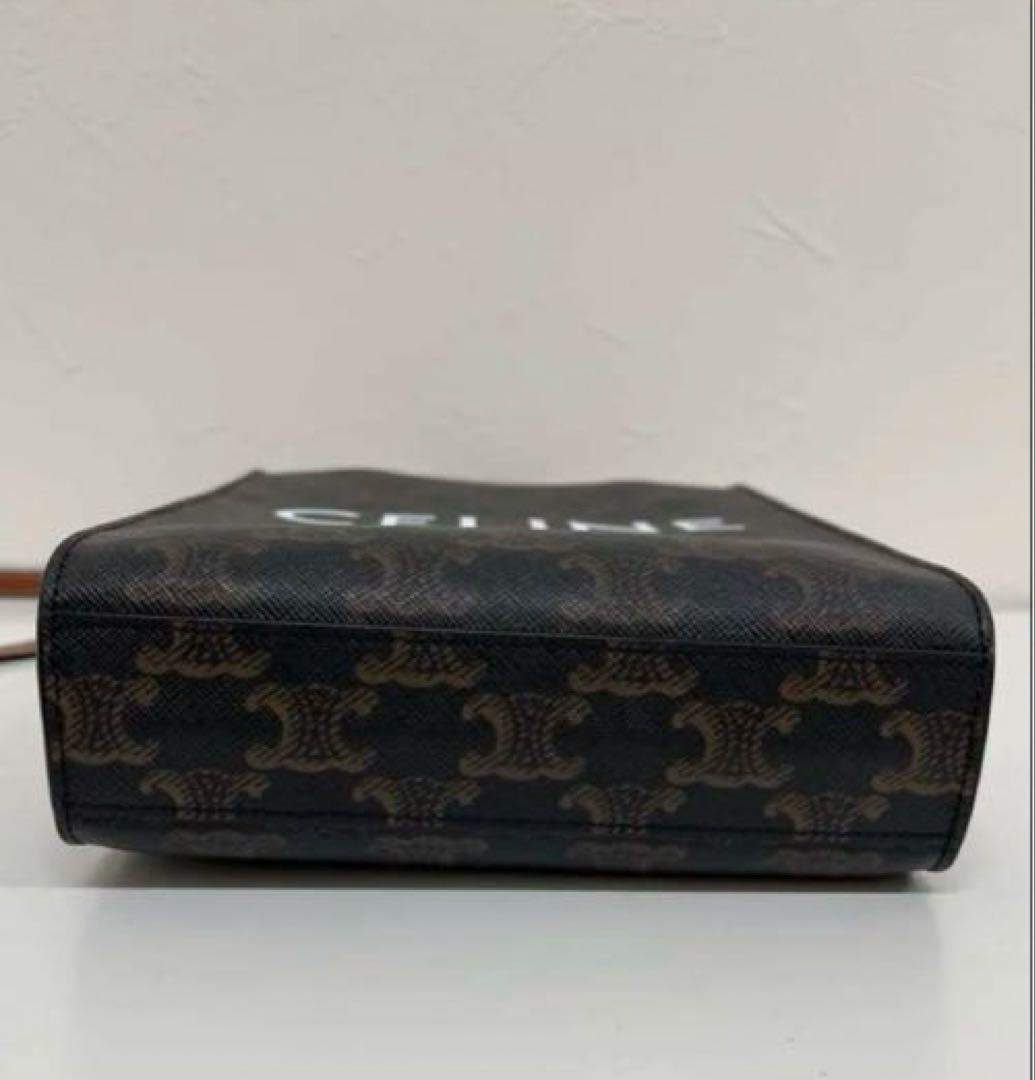 【超美品】CELINE ミニバーティカル トリオンフキャンバス