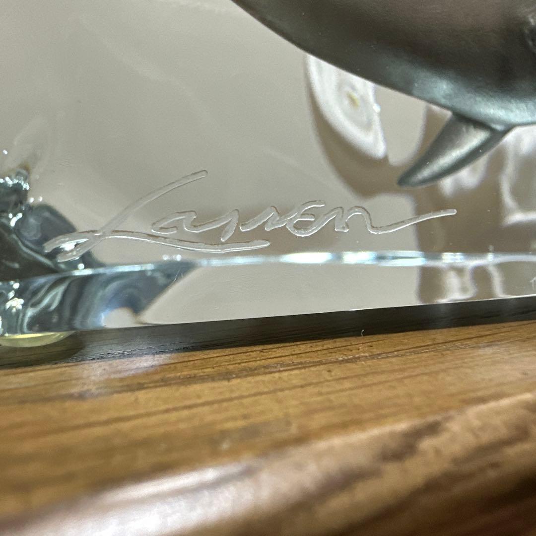 美品✨クリスチャン・リース・ラッセン イルカアクリルオブジェ彫刻