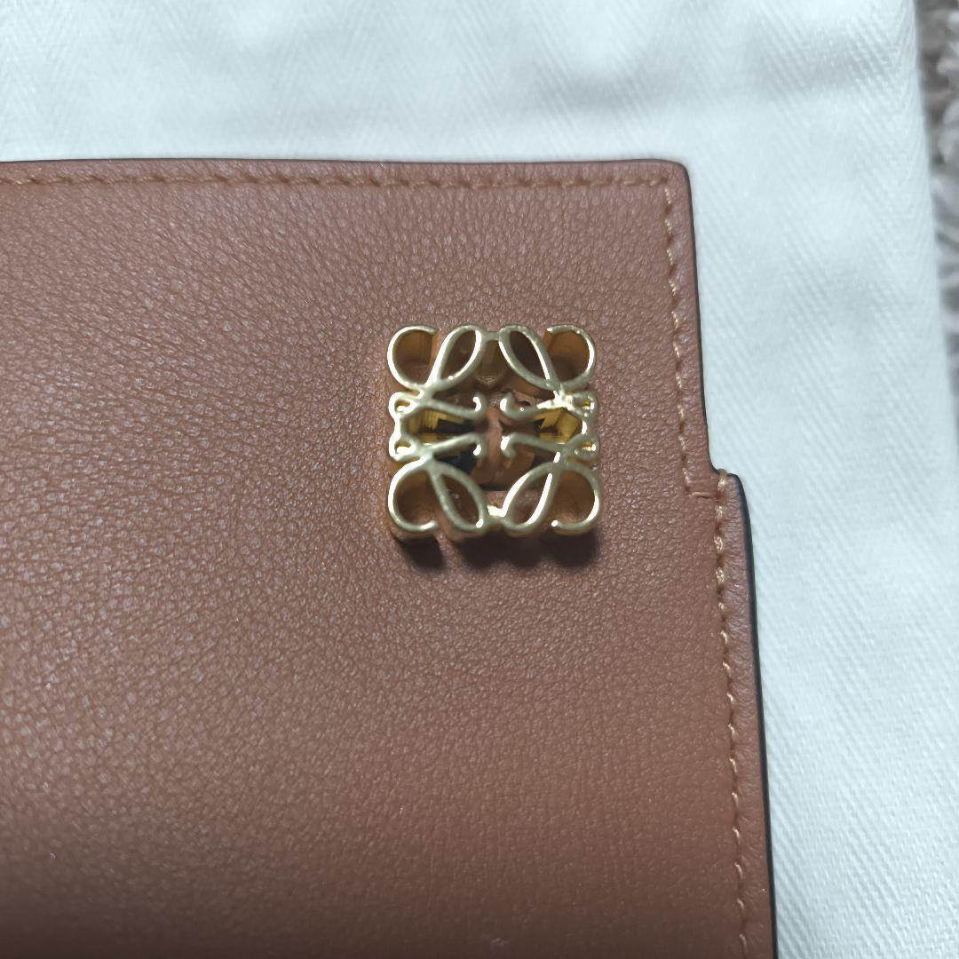 LOEWE ブラウン タン　ダイスポケット　ロエベ