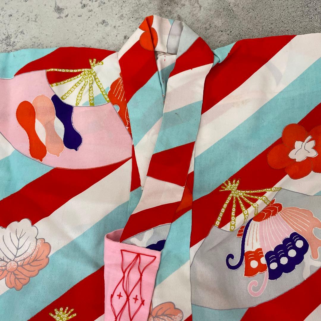 七五三 3歳女の子　アンティーク着物【K3-04】