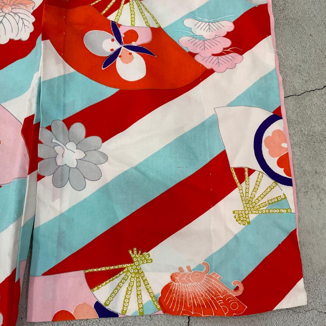 七五三 3歳女の子　アンティーク着物【K3-04】