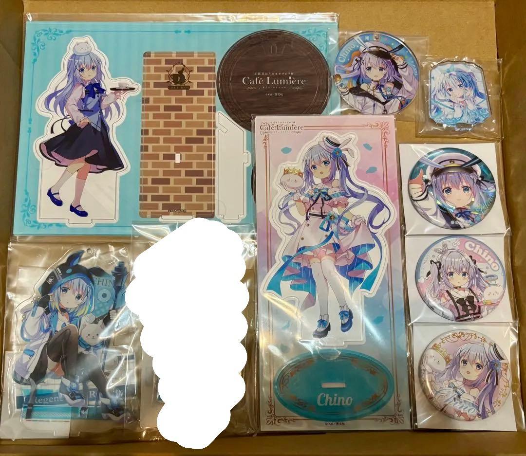 ご注文はうさぎですか？　チノ　まとめ売り　アクリルスタンド　缶バッジ