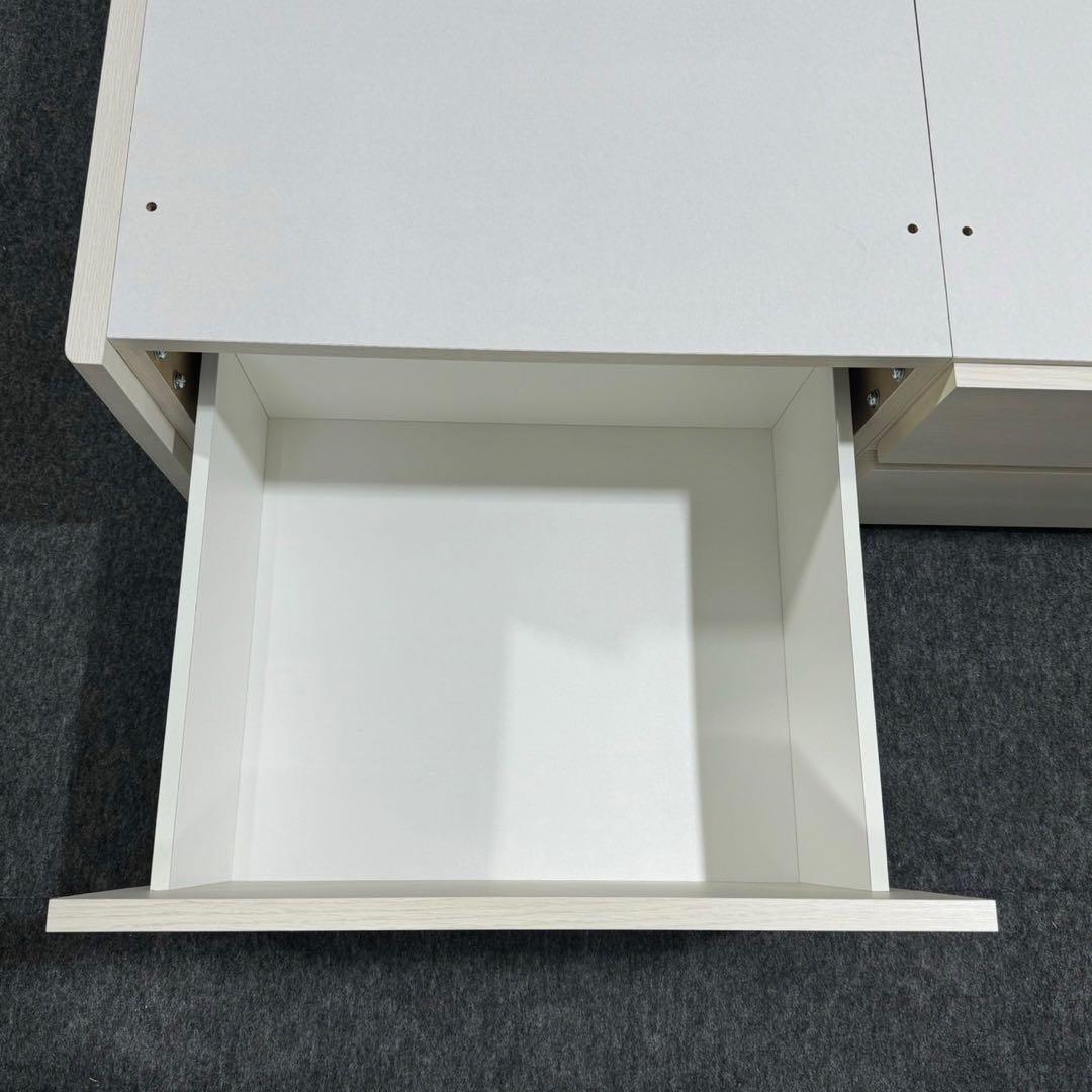 ニトリ シングル ベッドフレーム 収納付き フレームのみ 白 d3772