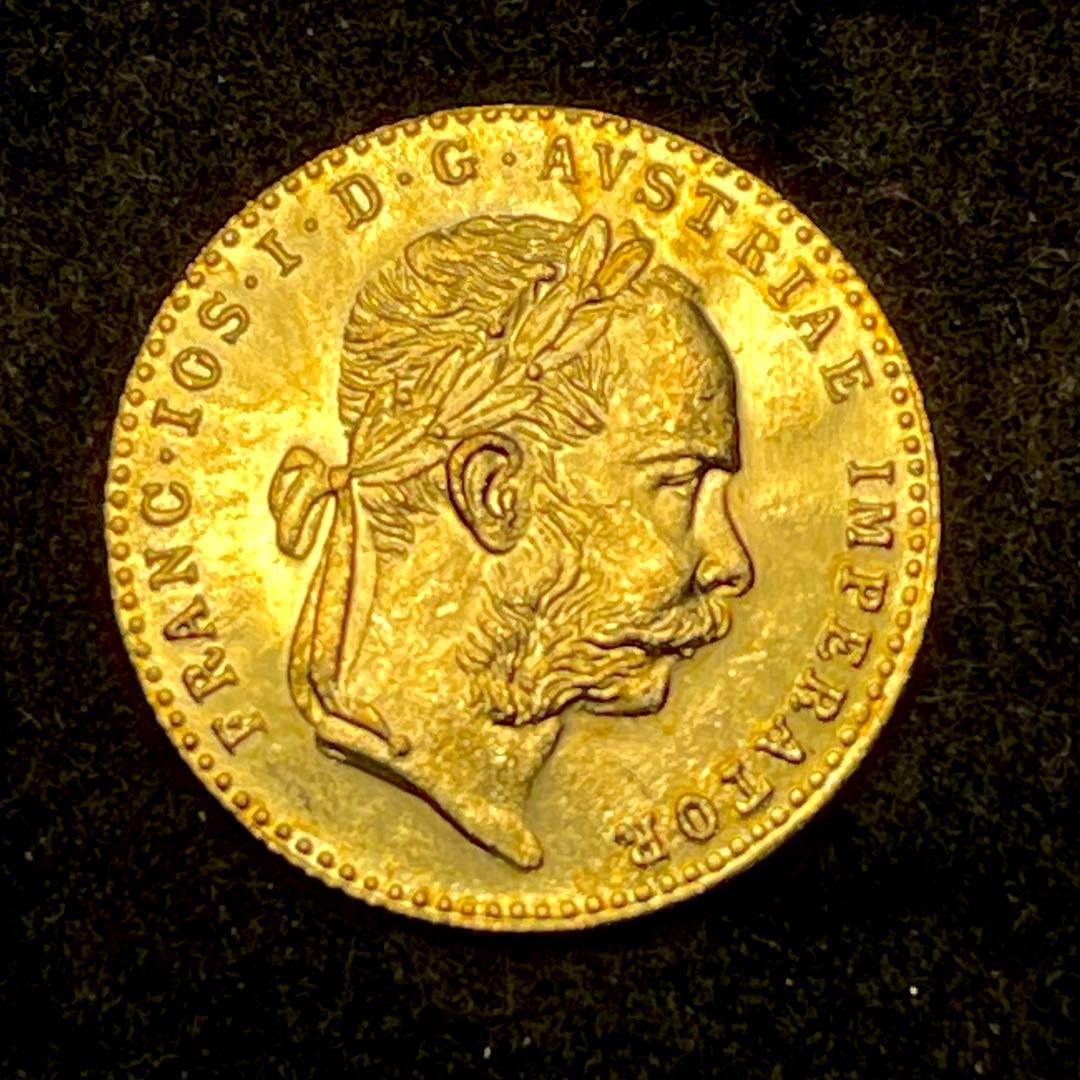 海外古銭オーストリアコイン双頭の鷲4ダカット金貨フランツヨーゼフ1世