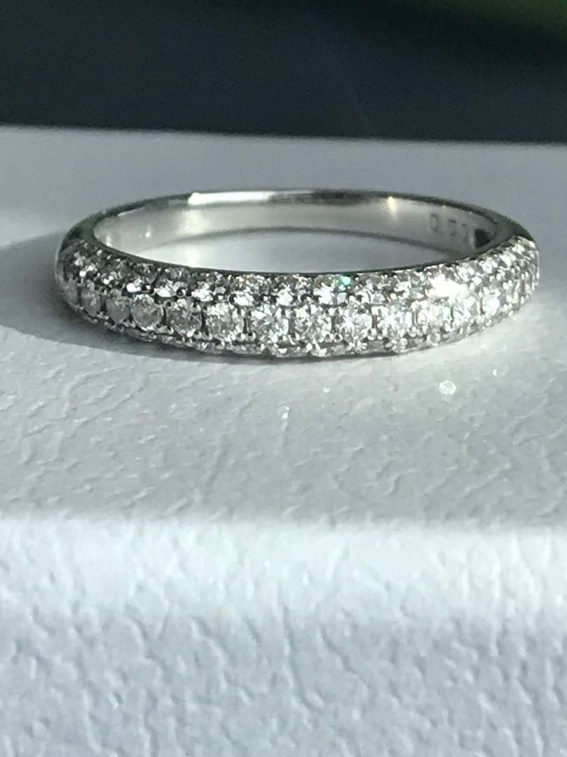 ❤︎最終価格❤︎pt950 H&Cダイヤモンド0.50ctパヴェリング　10.5号