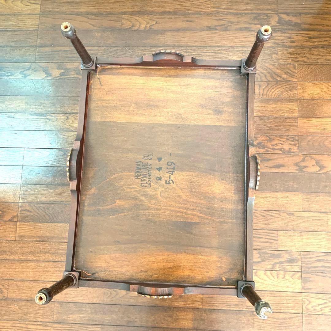 HEKMAN]米国 アンティーク マガジンラック サイドテーブル