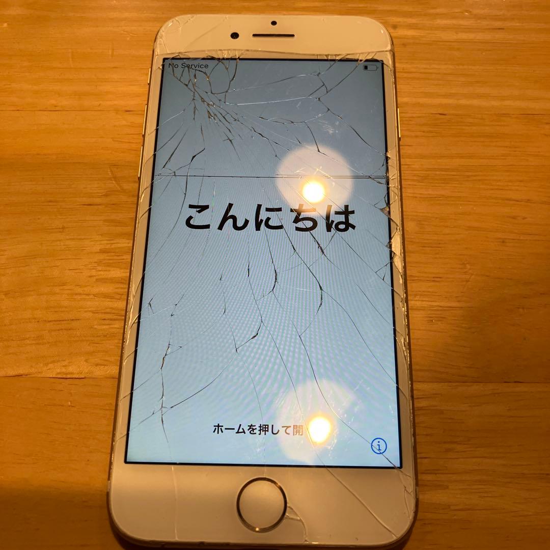 iPhone 7 ゴールド 画面割れ - メルカリ