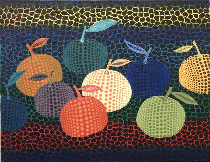 内山田画廊】くやまやおいかぼす現代アート絵画 真筆保証検:草間彌生