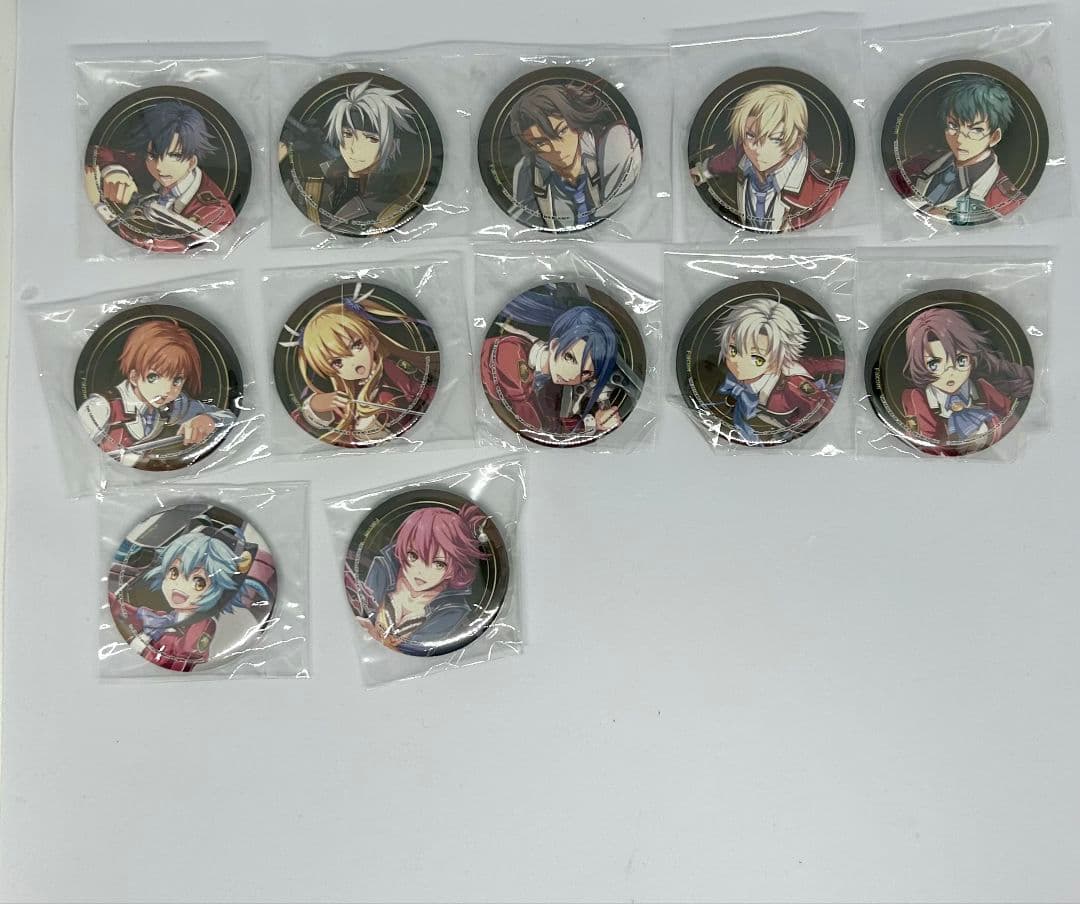 閃の軌跡10周年記念ガラガラくじ 缶バッジ 12個 コンプリートセット