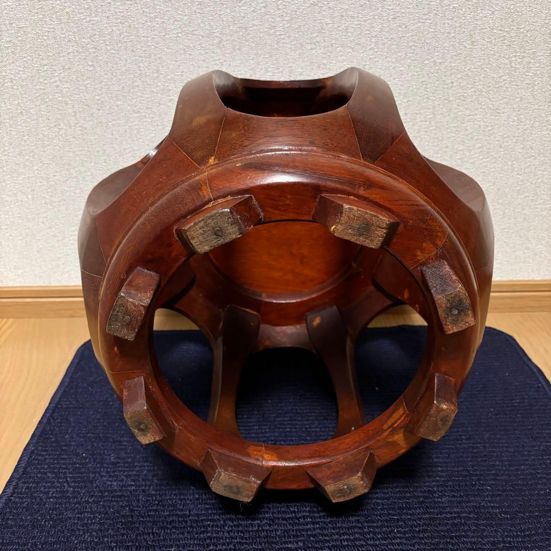 【美品】花梨 無垢 螺鈿細工 丸椅子 スツール 腰掛け 中国美術 工芸品