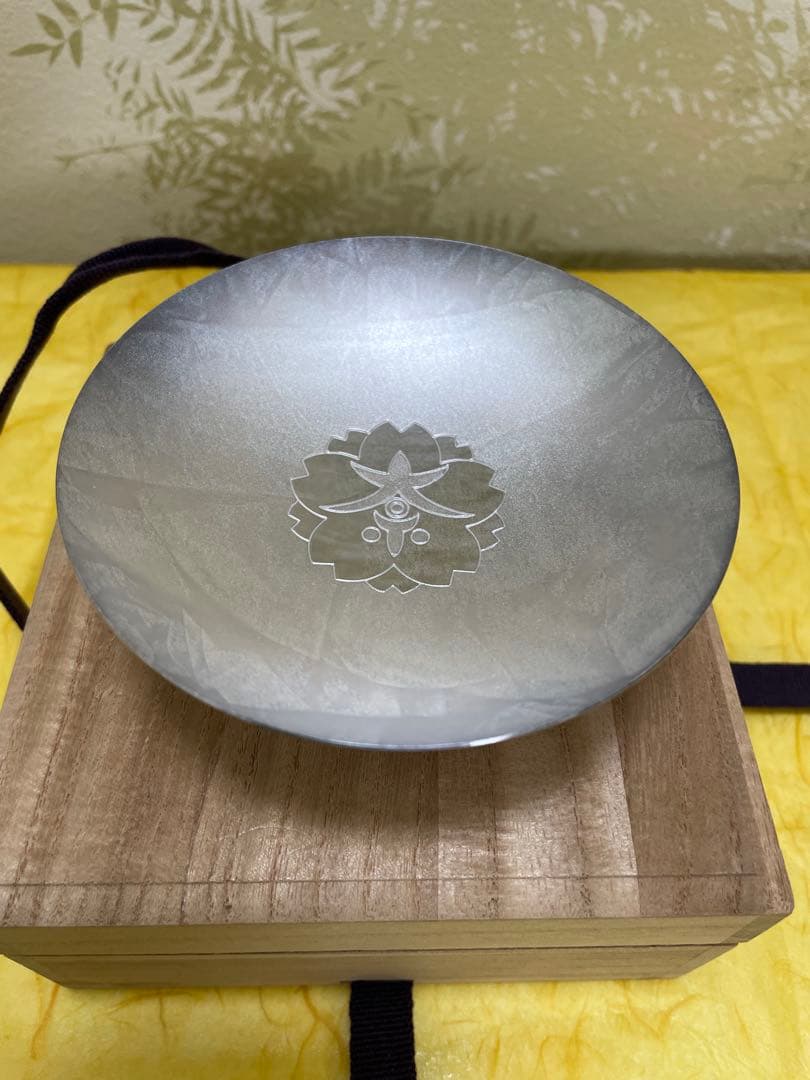 銀杯 銀盃 純銀 96g 刻印あり 桐箱付き