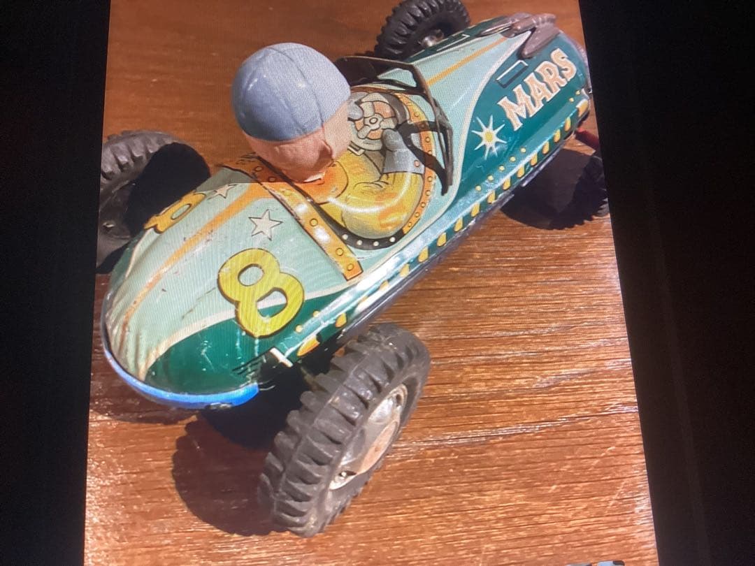 レトロカー ドライバー人形付き