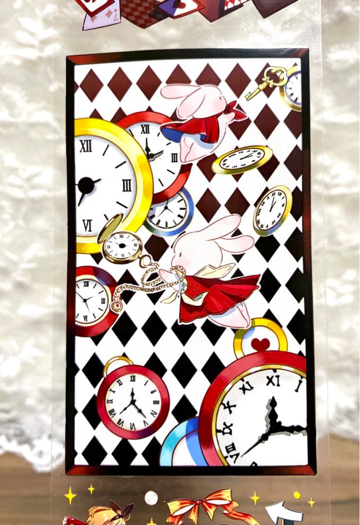 KN055】海外PETマスキングテープ マステ切り売り アリス 爱丽丝冒险兔