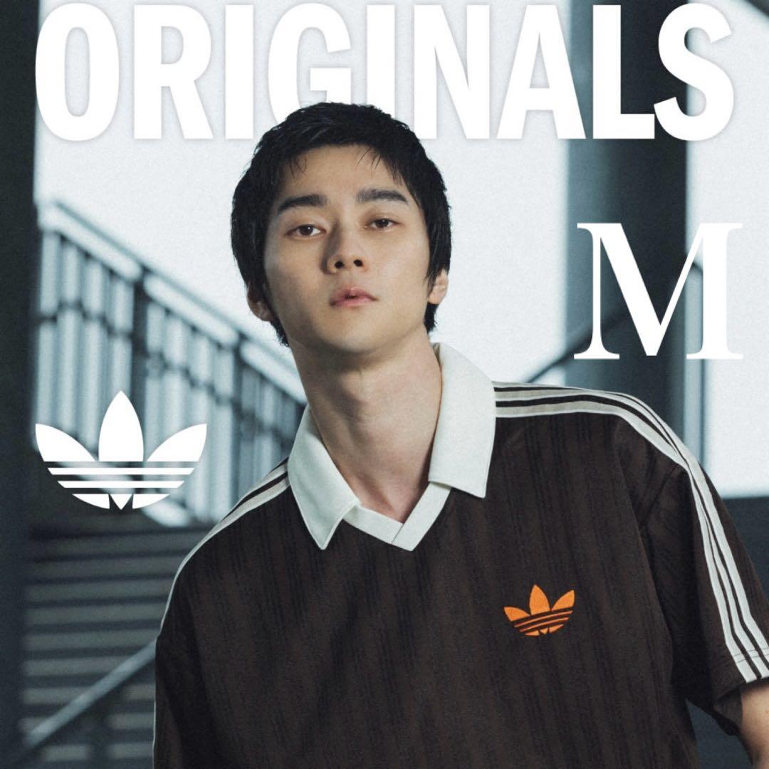 新品M⭐️adidas フットボールジャージ ABCマート限定 Tシャツ ブラウン