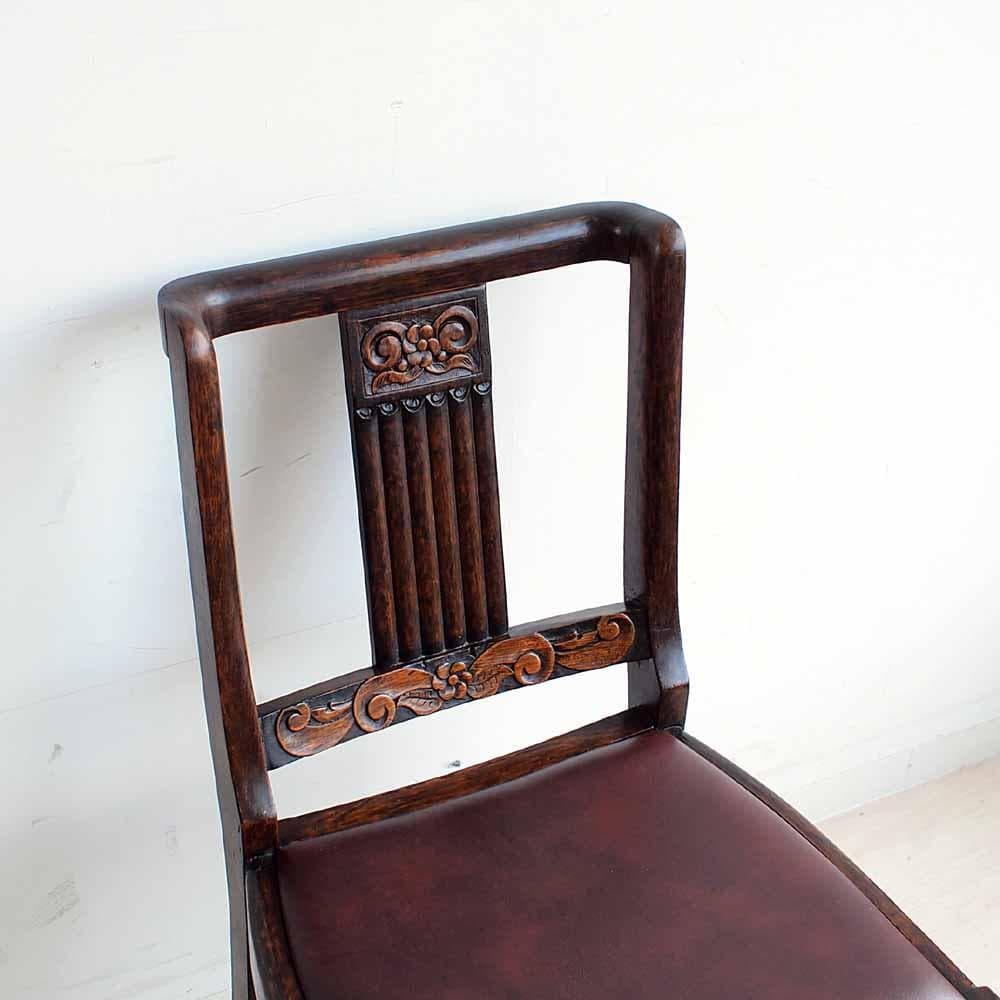 ミッキー様 バルボスレッグ オーク材 チェア C ZR24226 美術品